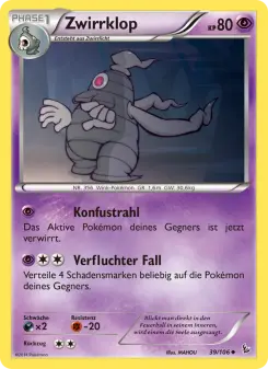 Pokémon-Karte Zwirrklop 039/106
