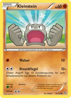 Pokémon-Karte Kleinstein 045/106