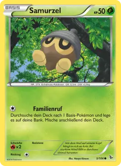 Pokémon-Karte Samurzel 005/106