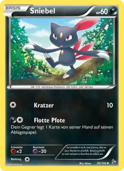 Pokémon-Karte Sniebel 050/106