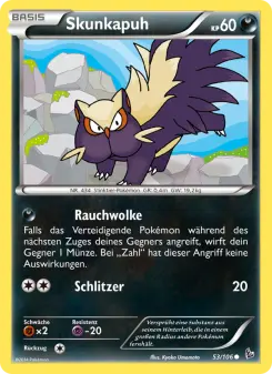 Pokémon-Karte Skunkapuh 053/106