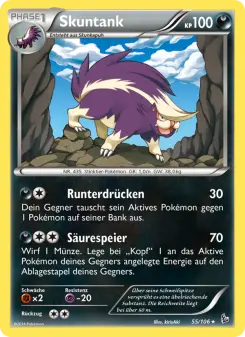 Pokémon-Karte Skuntank 055/106