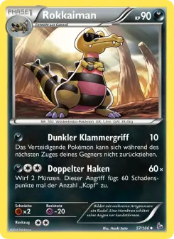 Pokémon-Karte Rokkaiman 057/106