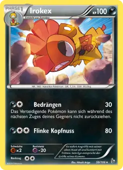 Pokémon-Karte Irokex 059/106