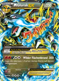 Pokémon-Karte M-Glurak EX 069/106