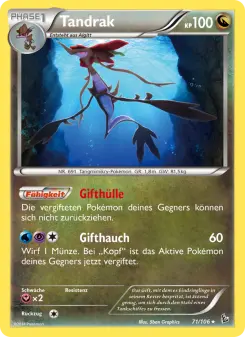 Pokémon-Karte Tandrak 071/106