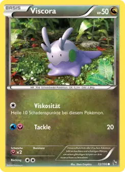 Pokémon-Karte Viscora 072/106