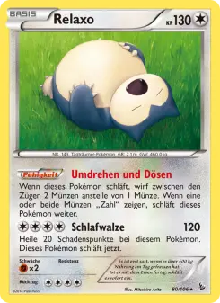 Pokémon-Karte Relaxo 080/106