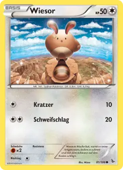 Pokémon-Karte Wiesor 081/106