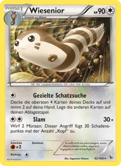 Pokémon-Karte Wiesenior 082/106