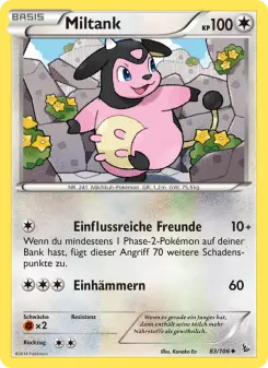 Pokémon-Karte Miltank 083/106