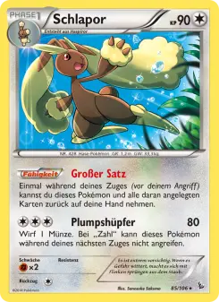 Pokémon-Karte Schlapor 085/106