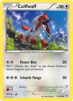 Pokémon-Karte Coiffwaff 087/106
