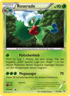 Pokémon-Karte Roserade 009/106