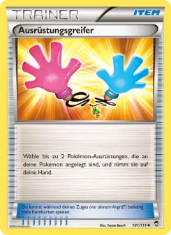 Pokémon-Karte Ausrüstungsgreifer 101/111