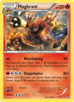 Pokémon-Karte Magbrant 011/111