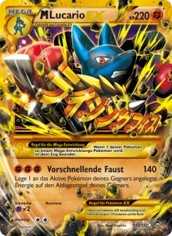 Pokémon-Karte M Lucario EX 113/111