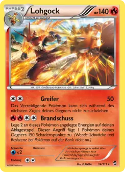 Pokémon-Karte Lohgock 014/111