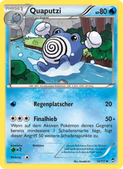 Pokémon-Karte Quaputzi 016/111