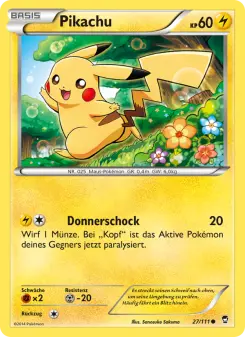Pokémon-Karte Pikachu 027/111