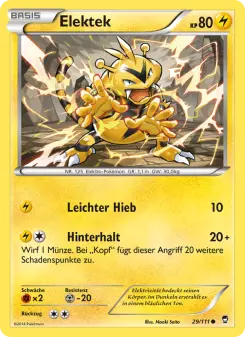 Pokémon-Karte Elektek 029/111