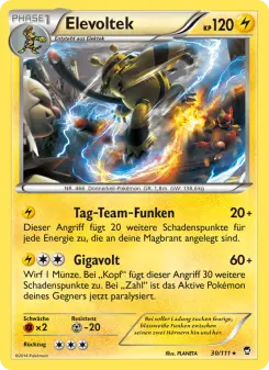 Pokémon-Karte Elevoltek 030/111