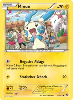 Pokémon-Karte Minun 032/111