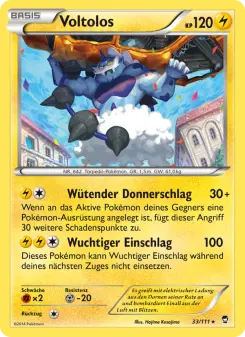 Pokémon-Karte Voltolos 033/111