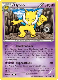 Pokémon-Karte Hypno 036/111