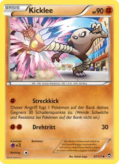 Pokémon-Karte Kicklee 047/111