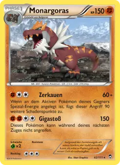 Pokémon-Karte Monargoras 062/111