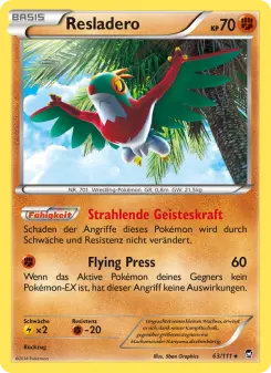 Pokémon-Karte Resladero 063/111