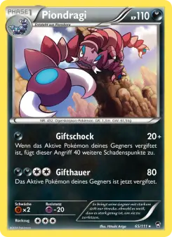 Pokémon-Karte Piondragi 065/111