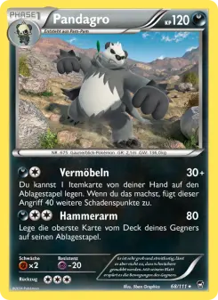 Pokémon-Karte Pandagro 068/111