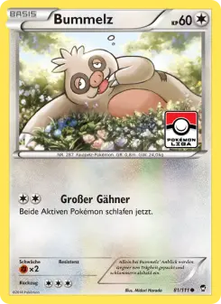 Pokémon-Karte Bummelz 081/111
