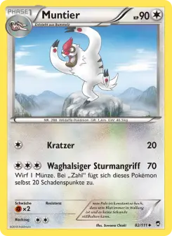 Pokémon-Karte Muntier 082/111