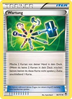 Pokémon-Karte Wartung 096/111