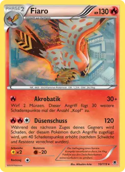 Pokémon-Karte Fiaro 010/119