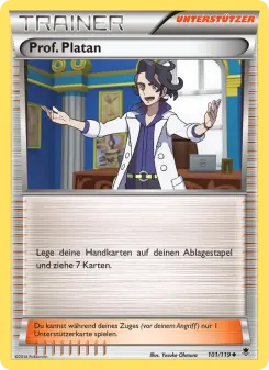 Pokémon-Karte Prof. Platan 101/119