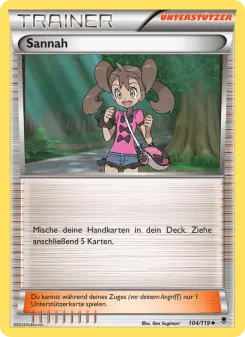 Pokémon-Karte Sannah 104/119