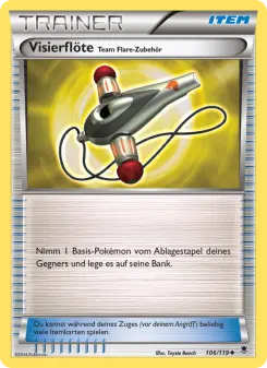 Pokémon-Karte Visierflöte Team Flare-Zubehör 106/119