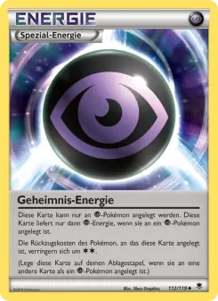 Pokémon-Karte GeheimnisEnergie 112/119