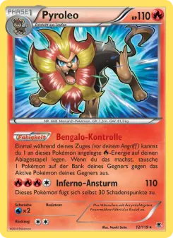 Pokémon-Karte Pyroleo 012/119