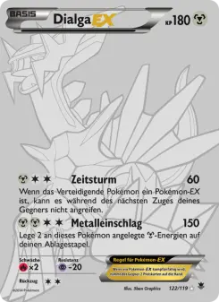 Pokémon-Karte Dialga EX 122/119