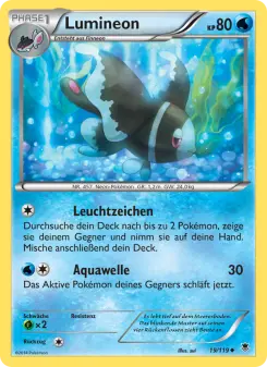 Pokémon-Karte Lumineon 019/119