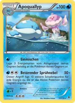 Pokémon-Karte Apoquallyp 021/119