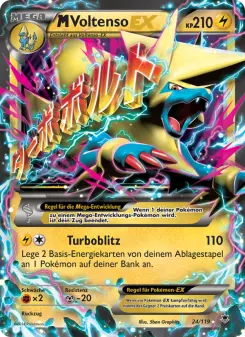 Pokémon-Karte M Voltenso EX 024/119