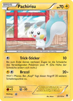 Pokémon-Karte Pachirisu 025/119