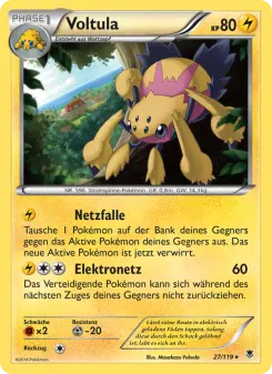 Pokémon-Karte Voltula 027/119
