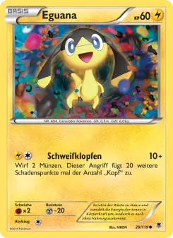 Pokémon-Karte Eguana 028/119